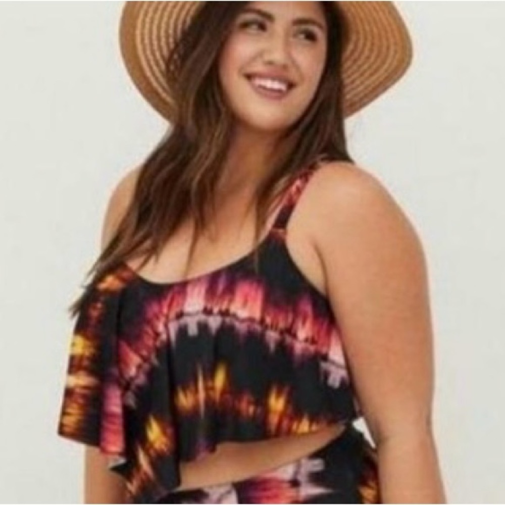 Tórrid Women's Multicolor Tie-Dye Top